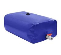 Mangloder Réservoir d'eau pliable avec robinet en PVC 100 L 80 x 50 x 25 cm Épaisseur 0,7 mm pour eau de pluie, jardin, camping et stockage d'eau flexible