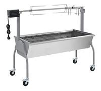 Mangloder Rôtissoire pour Barbecue électrique en Acier Inoxydable avec Grande Grille et Hauteur réglable, idéale pour Cuisson extérieur Jardin terrasse Camping, capacité 15 kg