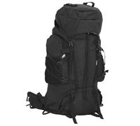 Mangloder Sac à dos de randonnée marron camel camouflage L tissu Oxford imperméable pour camping, randonnée, trekking, extérieur, ville, voyage, loisirs, Noir , 60 l, Chariot rigide avec roulettes