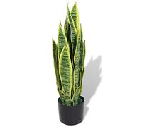 Mangloder Sansevieria Chanvre arqué artificiel dans un pot de 65 cm, vert, plante artificielle avec 21 feuilles, plante artificielle pour salon, bureau, salle de bain, décoration moderne, réaliste