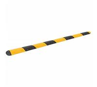 Mangloder - Seuil de sol - Jaune et noir - 420 x 32,5 x 4 cm - En caoutchouc - Panneau d'avertissement de sécurité - Durable - Visible pour les allées, les chemins privés, les entrepôts