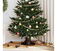 Mangloder Support de sapin de Noël en cuivre antique en acier 40 x 40 x 20,5 cm pour arbres vivants jusqu'à 250 cm, intérieur et extérieur, support d'arbre moderne avec stabilité et aspect élégant