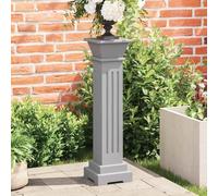 Mangloder Support Pilier carré pour Plantes en MDF Gris 17x17x66cm Robuste pour Potager Jardin Balcon terrasse avec Fixation Pratique