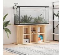 Mangloder Support pour aquarium en chêne Sonoma 120 x 40 x 60 cm avec espace de rangement pour bassin, terrarium, réservoir à poissons, étagère, armoire et accessoires pour salon, bureau