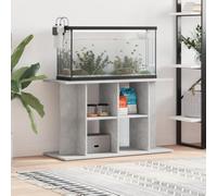 Mangloder Support pour aquarium Gris béton en bois 100 x 40 x 60 cm Meuble bas stable avec espace de rangement pour bassin, terrarium, réservoir à poissons, étagère, armoire, armature et accessoires