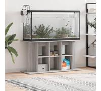 Mangloder - Support pour aquarium - Gris Sonoma - En bois - 120 x 40 x 60 cm - Meuble bas avec espace de rangement pour accessoires, armoire stable pour bassin à poissons, terrarium, salon et bureau