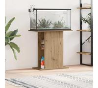 Mangloder Support pour aquarium, meuble en bois de chêne artisanal, 36 x 75 x 72,5 cm, résistant et stable, avec espace de rangement pour accessoires, convient pour bassin, terrarium, salon