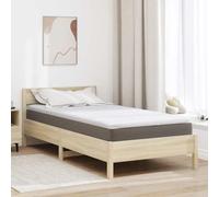 Mangloder Surmatelas blanc 90 x 200 cm en tissu tricoté avec mousse de latex, extra doux, respirant, 5,5 cm de haut pour chambre à coucher, surmatelas d'intérieur facile d'entretien