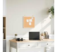 Mangloder Tableau en liège avec cadre en pin massif - 40 x 40 cm - Durable - Pour organisation, notes, photos, mémo, présentations, bureau, école, séminaire, conférence, planification, souvenir