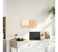 Mangloder Tableau en liège avec cadre en pin massif 60 x 30 cm Surface auto-cicatrisante Polyvalent pour bureau, école, présentations, organisation, notes, photos, mémo, rendez-vous, souvenirs