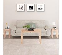 Mangloder Tables gigognes en Bois de pin Massif 3 pièces avec Design d'imbrication, Tables d'appoint multifonctionnelles pour Salon, Chambre, Bureau, Petit Espace, Rangement Pratique