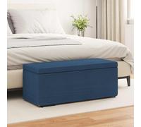 Mangloder Tabouret bleu en tissu et bois pressé, 101 x 41 x 40 cm, tabouret de cuisine compact avec coussin doux, idéal comme tabouret de bar, tabouret de bistrot ou chaise de comptoir pour salle à