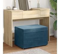 Mangloder Tabouret en velours et bois d'ingénierie Bleu 61 x 41 x 40 cm Tabouret de cuisine compact avec rembourrage doux Idéal comme tabouret de bar, tabouret de comptoir ou tabouret de bistrot pour