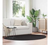 Mangloder Tapis de Surface HUARTE Noir 140 x 200 cm Polyester antidérapant Lavable pour Salon Chambre Couloir décoration intérieure