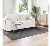 Mangloder Tapis de Surface Palmeras Anthracite 200 x 140 cm Polyester antidérapant pour Salon, Couloir intérieur extérieur, résistant, Facile à Laver et à Entretenir, idéal pour Maison et terrasse
