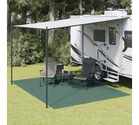 Mangloder Tapis de tente vert 4 x 3 m durable, antidérapant, résistant aux UV, polyvalent pour camping, tente, caravane, intérieur et extérieur, résistant aux intempéries, facile à plier