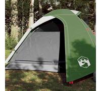 Mangloder Tente de camping en dôme pour 3 personnes, vert, imperméable, avec raccord E et auvent amovible, intérieur 210 x 195 x 120 cm, légère, coupe-vent, respirante pour trekking et extérieur