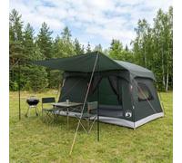 Mangloder Tente familiale avec toit vert olive 320 x 210 x 180 cm polyester imperméable légère pliable idéale pour le camping, la plage, le jardin, l'extérieur, les voyages et les aventures familiales