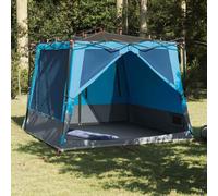 Mangloder Tente intérieure avec toit en taffetas bleu, 291 x 291 x 240 cm, coupe-vent et respirante, avec moustiquaire, port électrique, 2 portes, idéale pour le camping, le trekking, l'extérieur, les