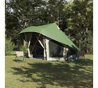 Mangloder Tente tipi avec toit et stockage Vert en taffetas 508 x 470 x 300 cm Tente familiale avec 9 fenêtres E-Port, coupe-vent, respirante, ultra légère pour camping, extérieur, trekking et