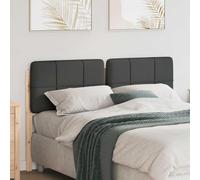 Mangloder Tête de lit capitonnée Brun et Gris foncé en pin Massif 160 cm, Cadre Solide avec Support Dossier pour Chambre Adulte, Design élégant et Durable pour Lecture et décoration intérieure
