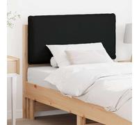 Mangloder Tête de lit capitonnée en pin Massif Naturel et Noir 100 cm, Cadre Robuste, Coussin rembourré pour Chambre Adulte, Support Dossier Confortable, décoration élégante et Durable