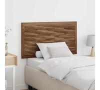Mangloder Tête de lit en Bois de Teck Massif Naturel 100x55x3,5 cm, Panneau Mural rectangulaire avec Effet 3D, Support de Fixation Inclus pour Chambre Adulte, décoration Rustique et Durable