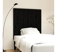 Mangloder Tête de lit Murale en Bois Massif de pin Noir 108x3x110 cm, Panneau décoratif pour Chambre Adulte, Support Dossier Confortable pour Lecture et Repos, Design Moderne scandinave