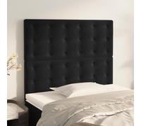 Mangloder Tête de lit Noir en Velours 90x5x118-128 cm avec Pieds Robustes, Panneau capitonné Design Moderne, Support Dossier réglable pour Chambre Adulte, Confort Lecture et décoration scandinave
