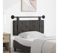 Mangloder Tête de lit Suspendue Noir PU Antique Panneau capitonné Design Moderne scandinave 110x55 cm Montage Mural Support Dossier Confortable pour Chambre Adulte Enfant Repos Lecture