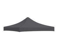 Mangloder Toit de tente de fête, 3 x 3 m, anthracite, en tissu Oxford 600D avec revêtement en PVC, imperméable, résistant aux intempéries, protection UV, toit de rechange pour tente de fête, pavillon