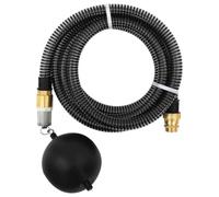 Mangloder Tuyau d'aspiration avec raccords en laiton noir 10 m PVC 1,1" avec valve de pied, tamis et flotteur pour système d'eau domestique, filtre à eau, pompe de jardin, irrigation et nettoyage