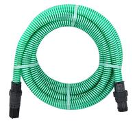 Mangloder Tuyau d'aspiration en PVC vert 1" 10 m avec raccords en PVC, diamètre intérieur 22 mm, 6 bar, pour système d'eau domestique, pompes de jardin, filtres à eau et systèmes d'irrigation