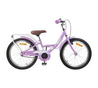 Mangloder Vélo pour enfant de 45,7 cm - Violet - Avec selle et guidon réglables - Cadre en acier robuste - Freins de jante fiables - Convient pour la ville, les loisirs et l'extérieur