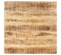 Mango - Dessus de table en bois massif poli - 80 x 80 cm - 25-27 mm - Pour salle à manger ou bureau