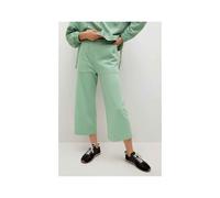 mango pantalons femme de couleur vert