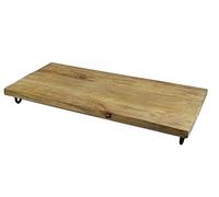 Mango Plateau de service en bois massif 50 x 25 cm