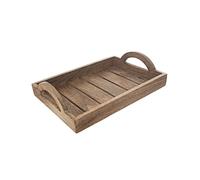 MANGO Plateau de service en bois / Plateau de cuisine / Plateau en bois 30,5 x 20,5 cm