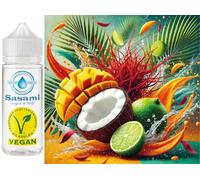 Mango-Saffron Fusion - safran, mangue, noix de coco & citron vert arôme concentré - Vegan - Sasami - 10 ml