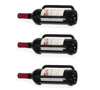 Mango Steam Casier à Vin Mural (Mur monté (3 Ensembles), Noir)