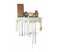 Mango Steam Étagère Murale pour Organisateur de Bijoux (43 cm, Argent)