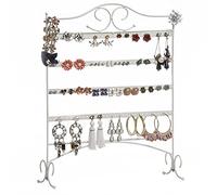 Mango Steam Organisateur de Bijoux Pour Boucles D'oreilles et Bagues (Blanc Classique)