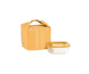 Mango Yellow LOT SAC ISOTHERME AVEC COMPARTIMENT FRAÎCHEU 'HANDY BIO' "ON THE GO" Jaune mangue