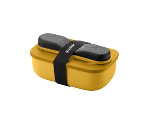 Mango Yellow LUNCH BOX AVEC COUVERTS DE VOYAGE 'STORE&GO' "ON THE GO"