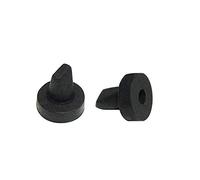Mangobuy 10 pièces mini-bec canard en silicone noir scellant le clapet anti-retour unidirectionnel 5 x 2 x 5,2 mm Pré-reflux liquide et gazeux