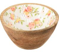 Mangoholz Deko Bol 2er Set Ø12,5cm Pêche Style Boho