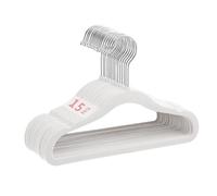 MangoKit 15 Baby Cintre en Velours Antidérapant, Cintre pour Nourrissons et Jeunes Enfants, Cintre pour Enfants Peu Encombrant, Crochet Rotatif à 360 Degrés, Cintre Robuste et Durable (28cm, Blanc)