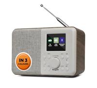 MangoKit MD3 Dab Radio Portable, Radio numérique Dab+ avec Bluetooth, Radio FM, Radio Dab de Cuisine sur Secteur et Batterie, Affichage Couleur, 40 Stations préréglées, alarmes, Horloge et minuterie