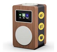 MangoKit MD4 Radio Réveil Dab+, Bluetooth, Écran Couleur, Noyer