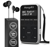MangoKit MP1 Radio de Poche Rechargeable Dab/FM, Verrouillage, Argent